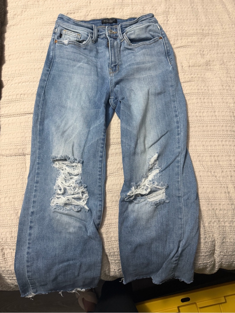 Judy Blue Light Blue Distressed Jeans - Women- size 3/26